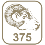 Marca ouro 375 cabeça de carneiro