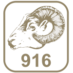 Marca ouro 916 cabeça de carneiro