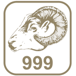 Marca ouro 999 cabeça de carneiro